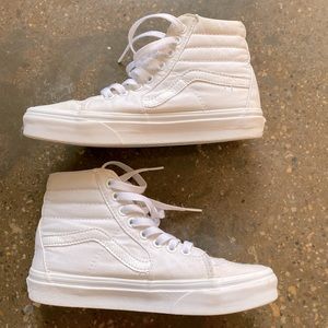 White high top vans